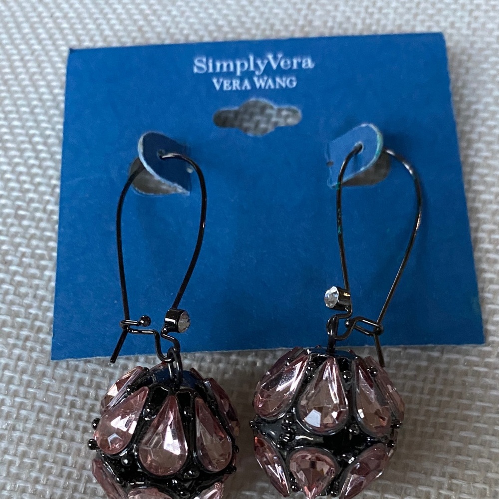 Simply Vera Vera Wang Pink Teardrop Earrings